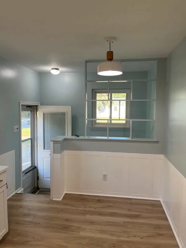 Dining room remodel with board and batten